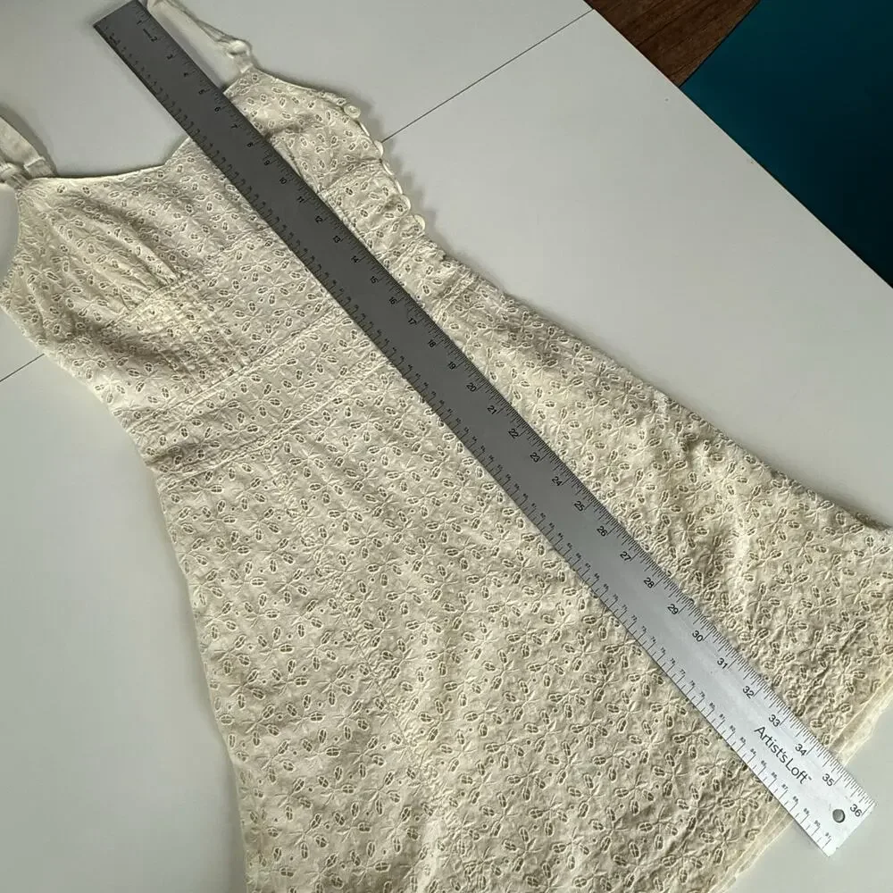 Luella for Target Dress Cream Eyelet Y2K Collectible 100% Cotton Women's Size XS - Picture 13 of 13